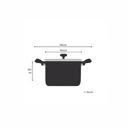 Nerezový hrnec Tefal Emotion+ 28 cm 9,6 l s poklicí