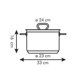 Hrnec Tescoma HOME PROFI s poklicí ø 24 cm, 7 l