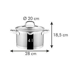 Hrnec Tescoma PRESIDENT s cedicí poklicí ø 20 cm, 4 l