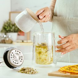 French press NAVA Acer dvoustěnný 1 l