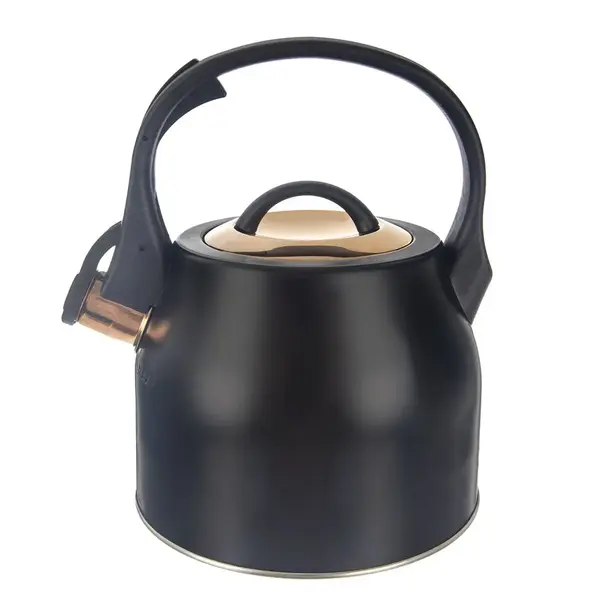 Nerezový čajník Orion s píšťalkou Rose Gold 3 l