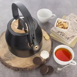 Nerezový čajník Orion s píšťalkou Rose Gold 3 l