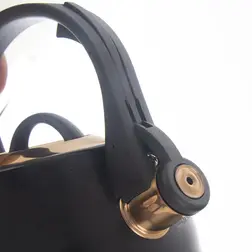 Nerezový čajník Orion s píšťalkou Rose Gold 3 l