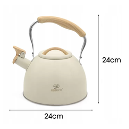 Čajník MEYERHOFF WOODY krémová 2,5 l