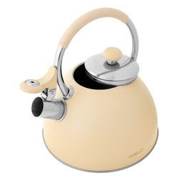 Čajník GASTON 2,7 l béžová latte s píšťalkou