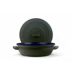 Pečící pánev s poklicí modrý smalt Belis/Sfinx 28cm