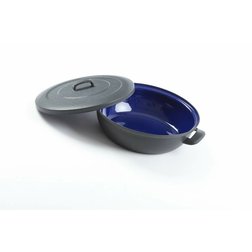 Pečící pánev s poklicí modrý smalt Belis/Sfinx 28cm
