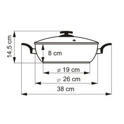 Pánev Kolimax CERAMAX PRO COMFORT s úchyty 26 cm - černý granit