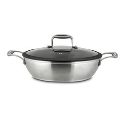 Nerezová pánev servírovací s keramickým povrchem Nava Elegance 28 cm