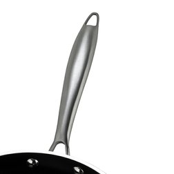 Nerezová pánev hluboká s keramickým povrchem Nava Elegance 28 cm