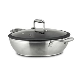 Nerezová pánev servírovací s keramickým povrchem Nava Elegance 28 cm