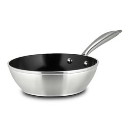 Nerezová pánev hluboká s keramickým povrchem Nava Elegance 28 cm