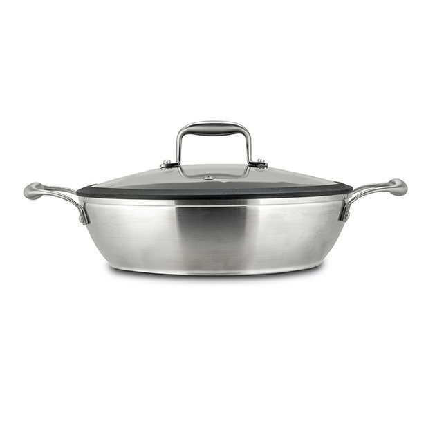 Nerezová pánev servírovací s keramickým povrchem Nava Elegance 28 cm