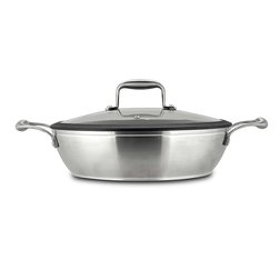 Nerezová pánev servírovací s keramickým povrchem Nava Elegance 28 cm