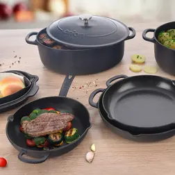 Litinová pánev Orion se smaltovaným povrchem 26 cm