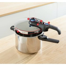 Tlakový hrnec Tefal Secure Trendy 4+6 l + Těsnění navíc