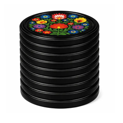 Zavařovací víčko Twist Click 82 mm 10 ks Folklor černý