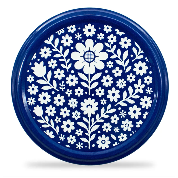 Zavařovací víčko Twist Click 82 mm 10 ks Folklor modrý