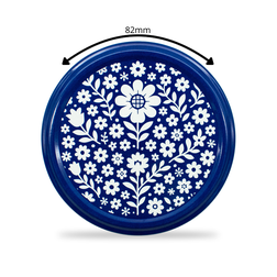 Zavařovací víčko Twist Click 82 mm 10 ks Folklor modrý