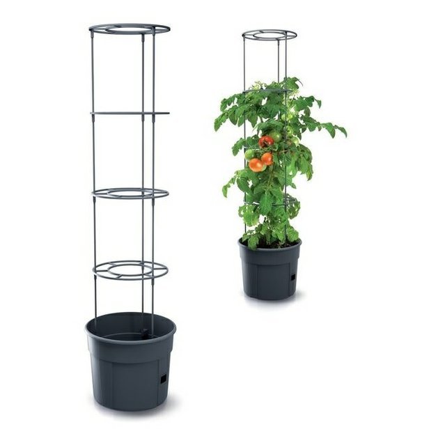 Květináč Prosperplast na rajčata Tomato Grower antracit 39x31,5 cm