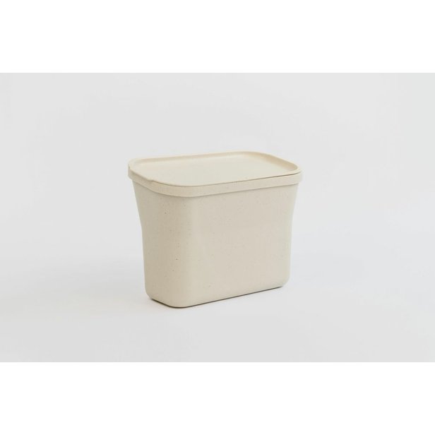 Závěsná nádoba na bioodpad Plastia 27,6x20,6x14 cm slonová kost s kávovou sedlinou