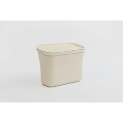 Závěsná nádoba na bioodpad Plastia 27,6x20,6x14 cm slonová kost s kávovou sedlinou