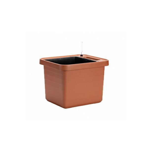 Plastia samozavlažovací truhlík BERBERIS 45x39x35 cm UNO terracotta