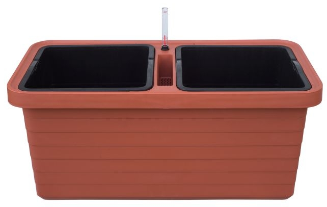 Plastia Samozavlažovací truhlík Berberis Duo 78x39x35cm, terakota