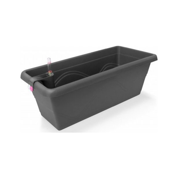 Samozavlažovací truhlík Plastkon Extra Line Smart 40 cm antracit