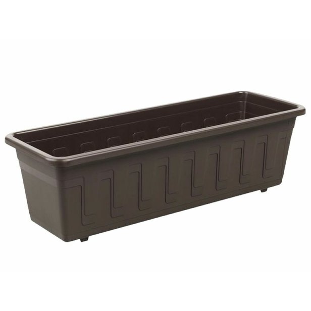 Plastový truhlík Plastkon Garden 40 cm hnědý