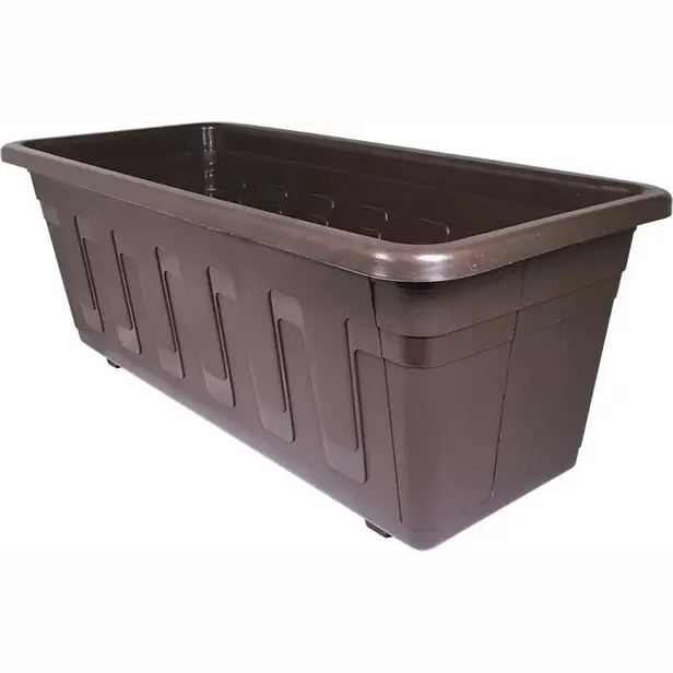 Plastový truhlík Plastkon Garden 60 cm hnědý