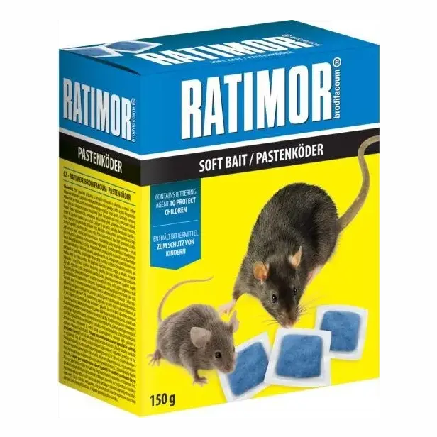 Jed na myši a potkany Ratimor měkká návnada 150 g