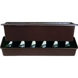 Samozavlažovací truhlík 60 cm terakota