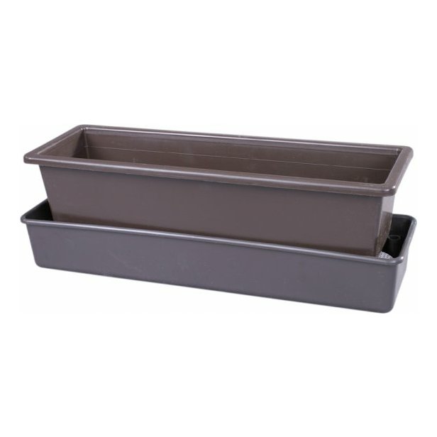 Samozavlažovací truhlík 60 cm hnědý