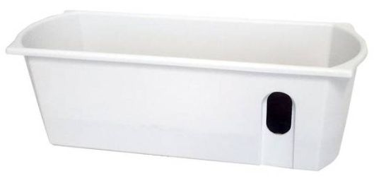 Samozavlažovací truhlík FLORA 50 cm bílá