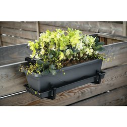 Závěsný držák na truhlíky hranatý 15 cm UNIVERZAL Vista antracit