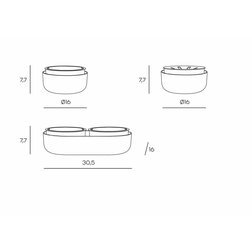 Velká farma Plastia Microgreens+Regrow klíčící miska slonová kost