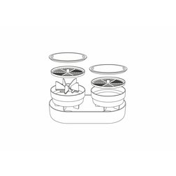 Velká farma Plastia Microgreens+Regrow klíčící miska slonová kost