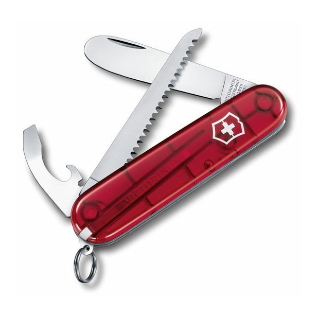 Nůž Victorinox 0.2373.T s pilkou červený transparentní