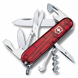 Nůž Victorinox 1.3703.T Climber transparentní červený