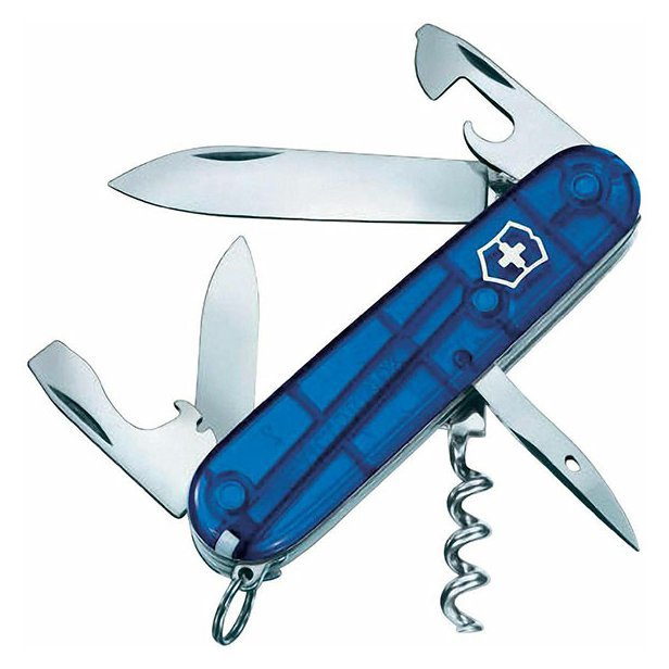 Nůž Victorinox 1.3603.T2 Spartan modrý transparentní