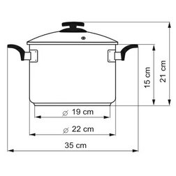 hrnec 22 cm rozměry