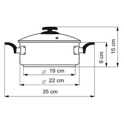 kastrol 22cm rozměry